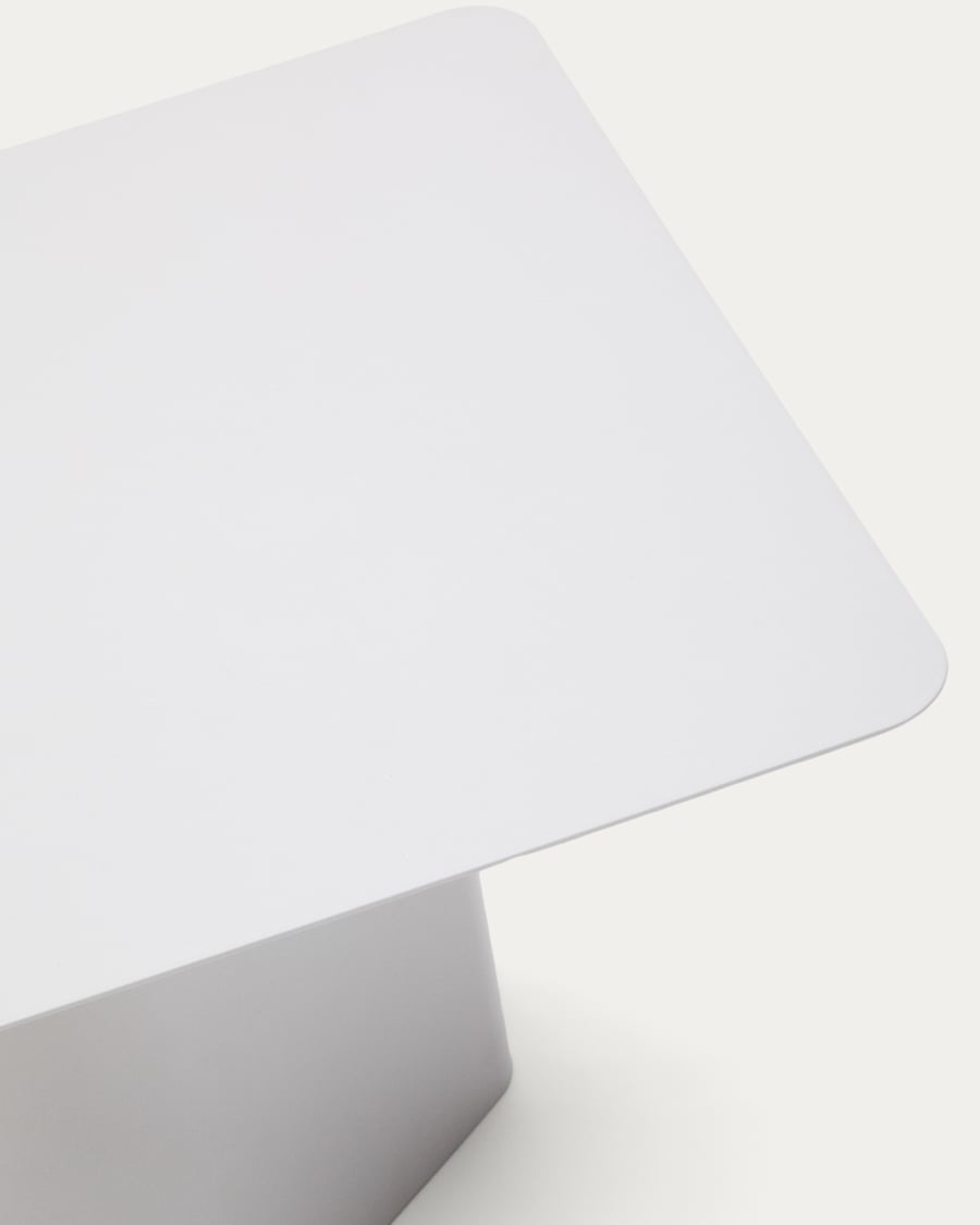 Table basse en fer gris Arvin 70 x 52 cm