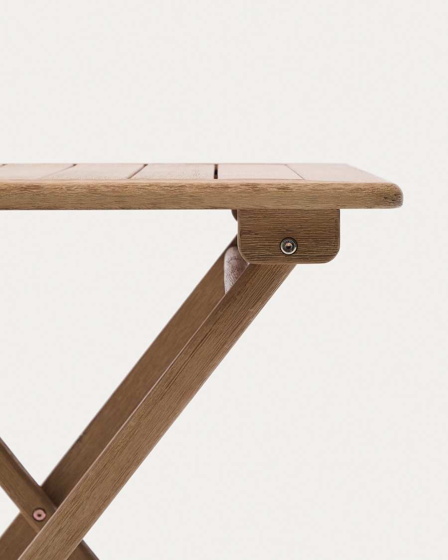 Tavolo pieghevole Dandara in legno massiccio di acacia 66 x 66 cm FSC 100%