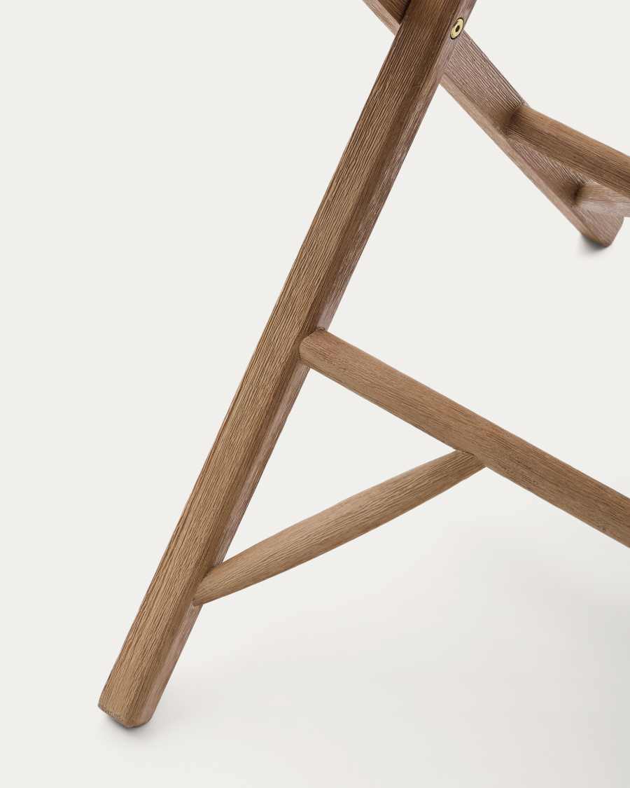 Tavolo pieghevole Dandara in legno massiccio di acacia 66 x 66 cm FSC 100%