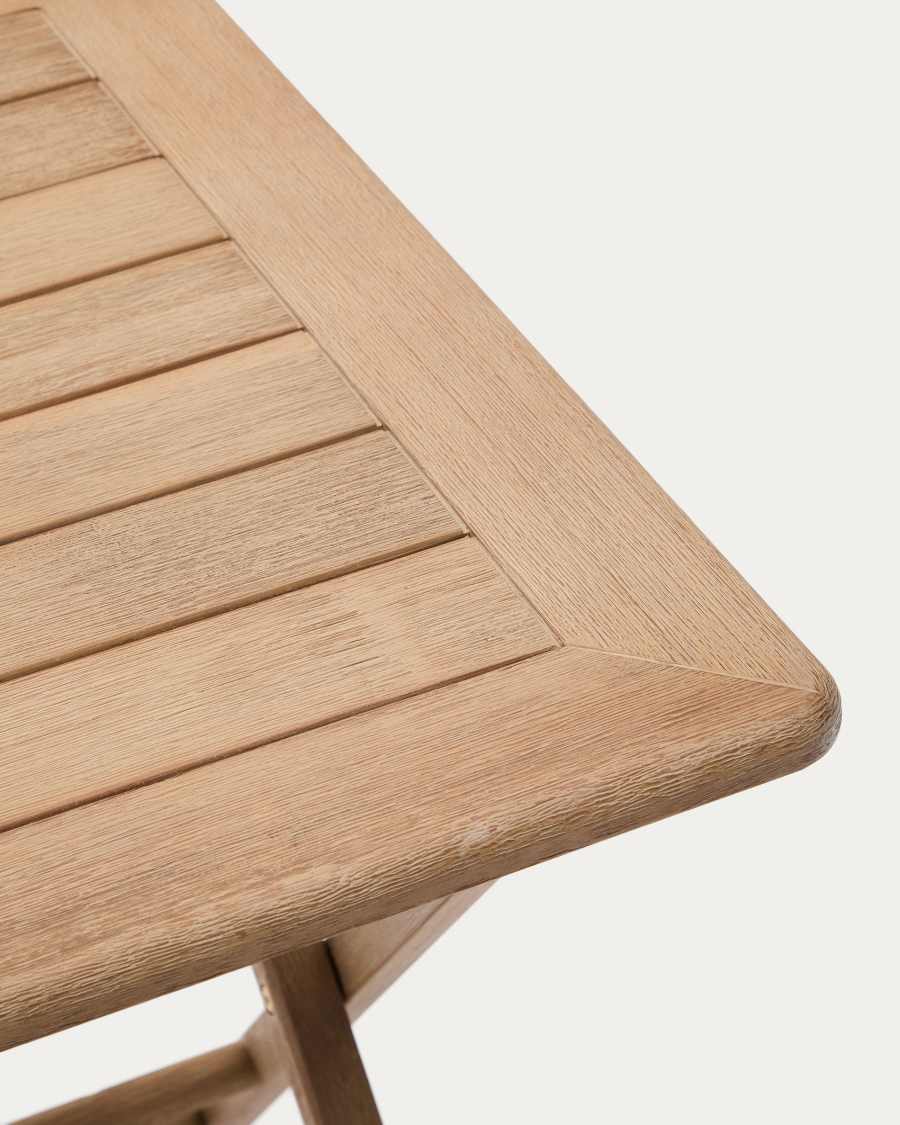 Tavolo pieghevole Dandara in legno massiccio di acacia 66 x 66 cm FSC 100%