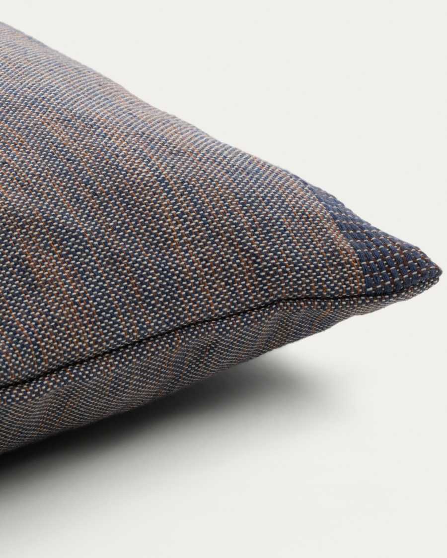 Cushion cover Delnar 100% PET blue 45 x 45 cm