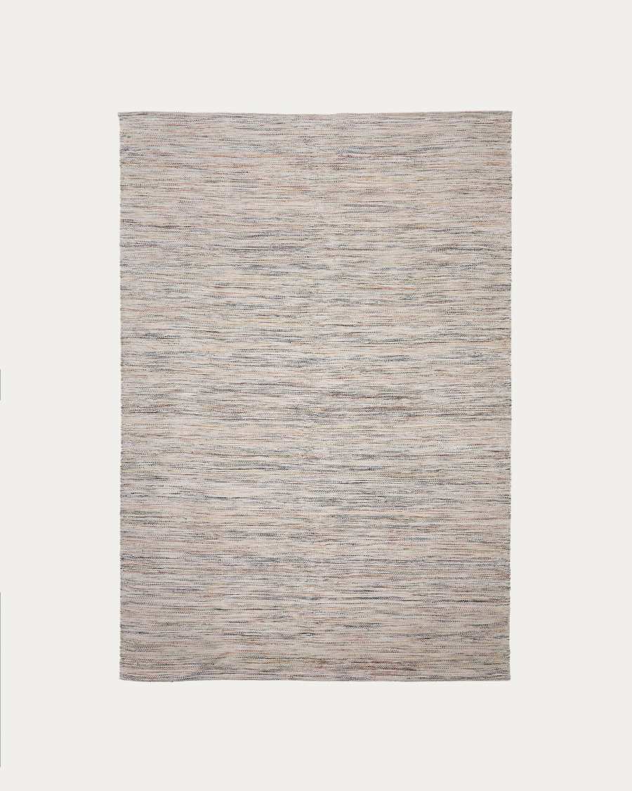 Naura multicoloured cotton rug 200 x 300cm