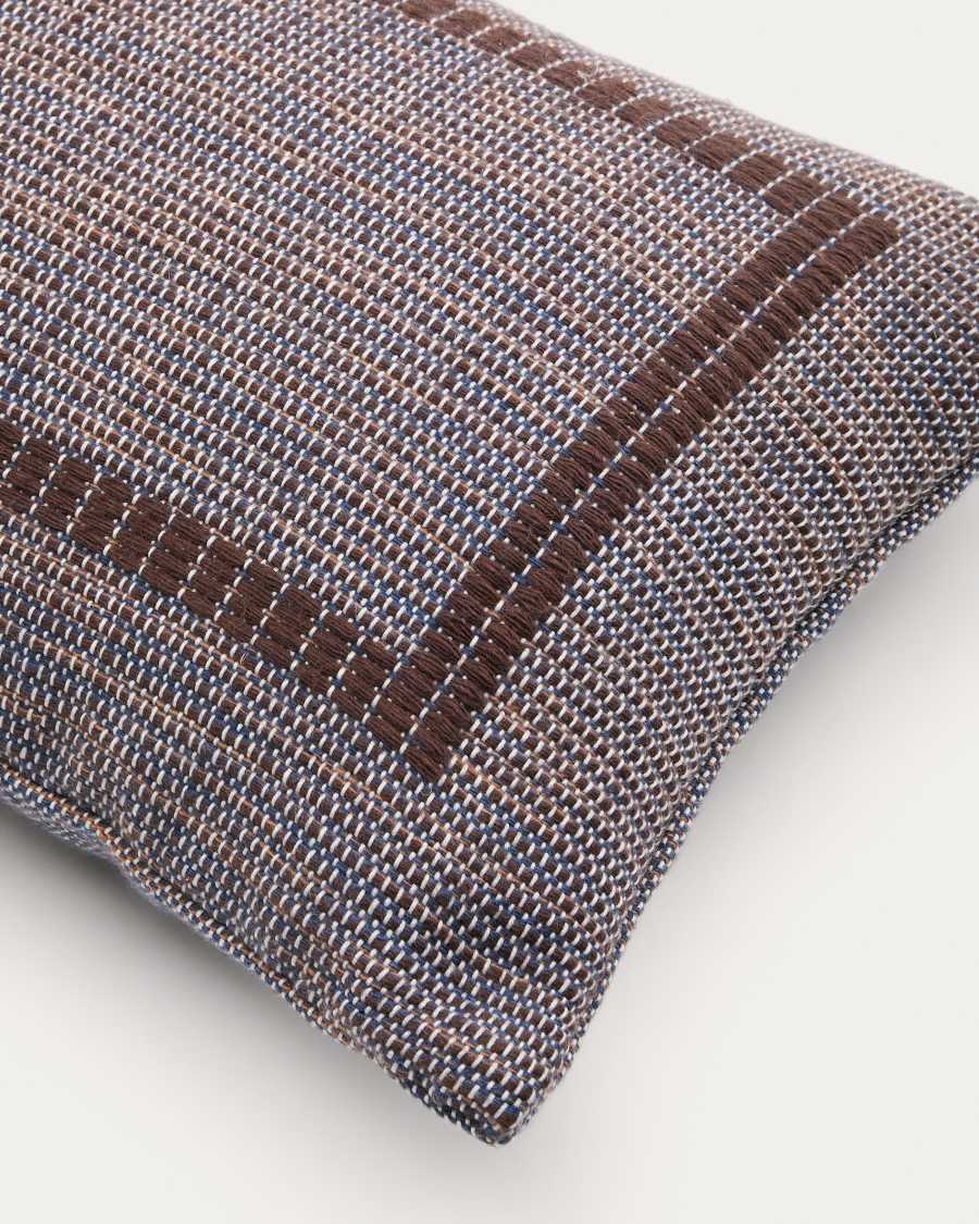 Cushion cover Narelle 100% PET blue 30 x 50 cm