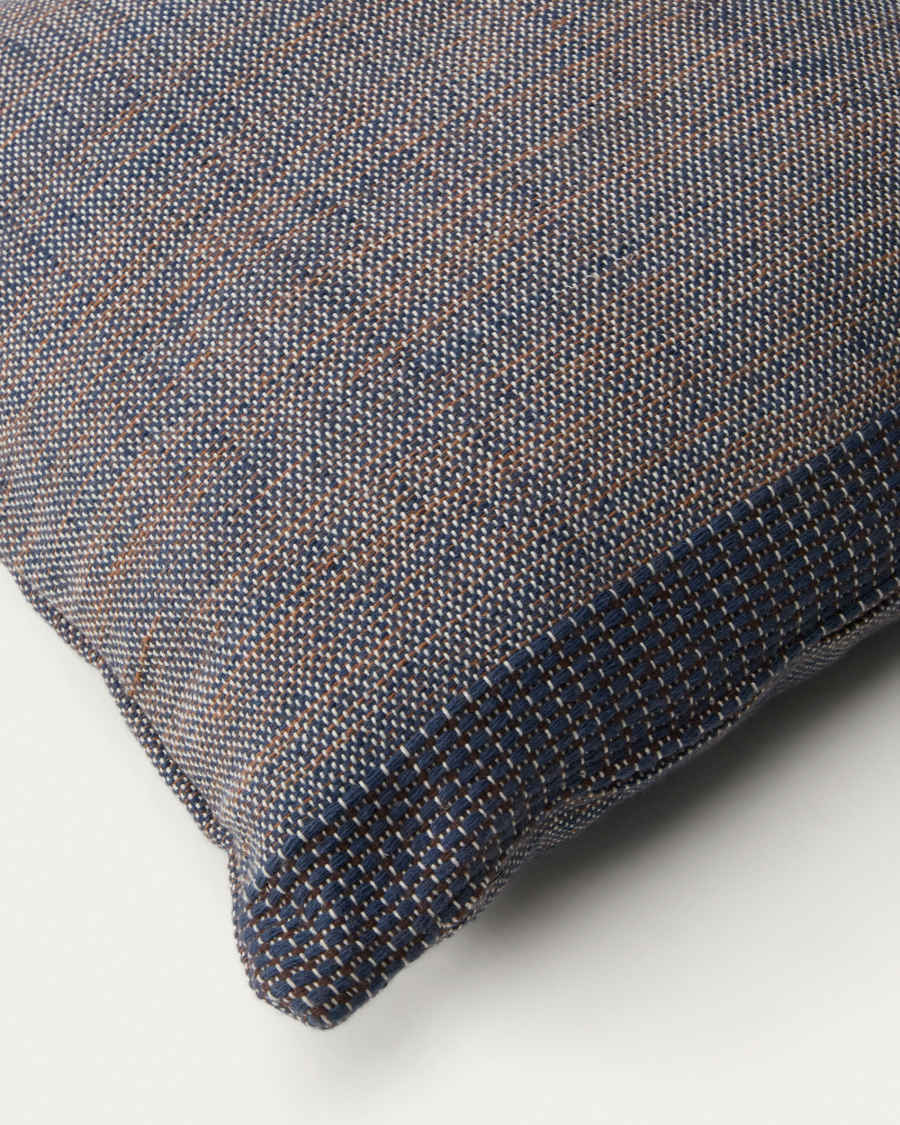 Cushion cover Delnar 100% PET blue 45 x 45 cm