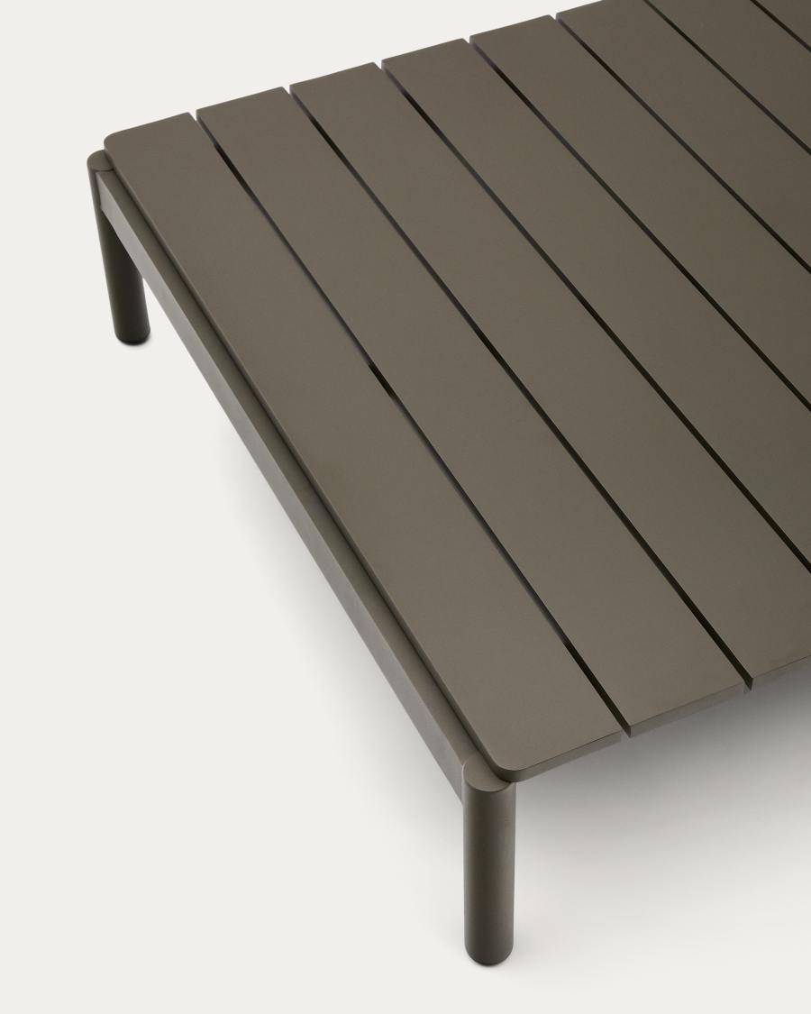 Sorells coffee table in green aluminum 89 x 91 cm