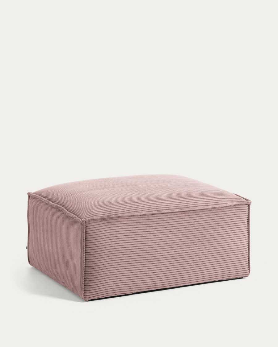 Blok footrest thick in pink corduroy 90 x 70 cm