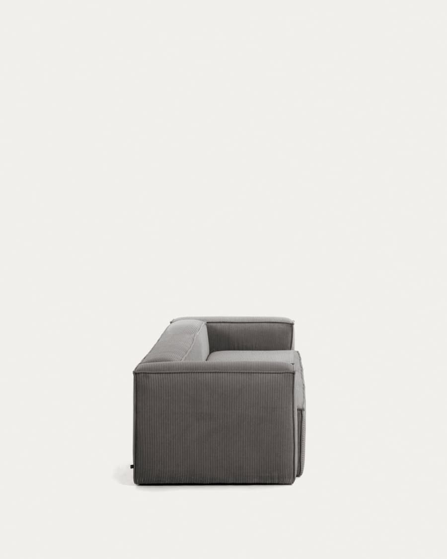 Blok 2-seater sofa thick grey corduroy 210 cm