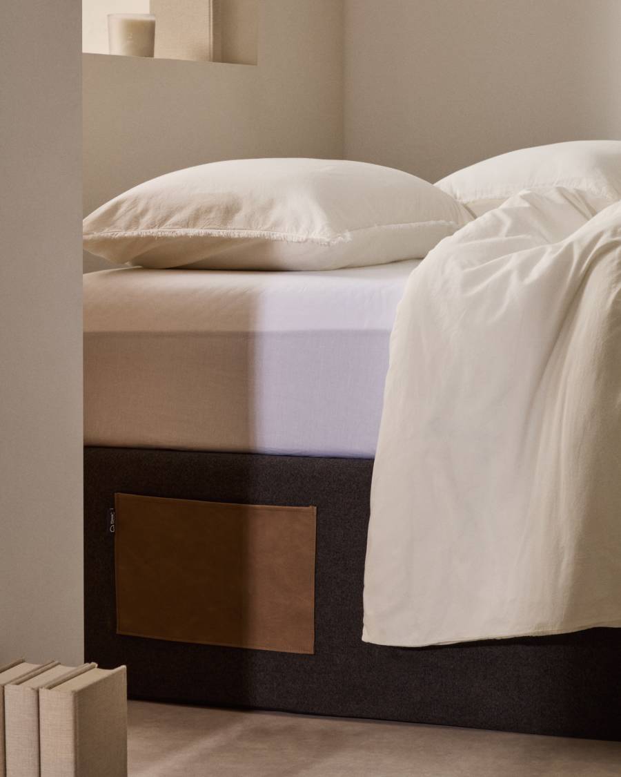 Matters aufklappbares Bettgestell in Schwarz für Matratze von 140 x 190 cm