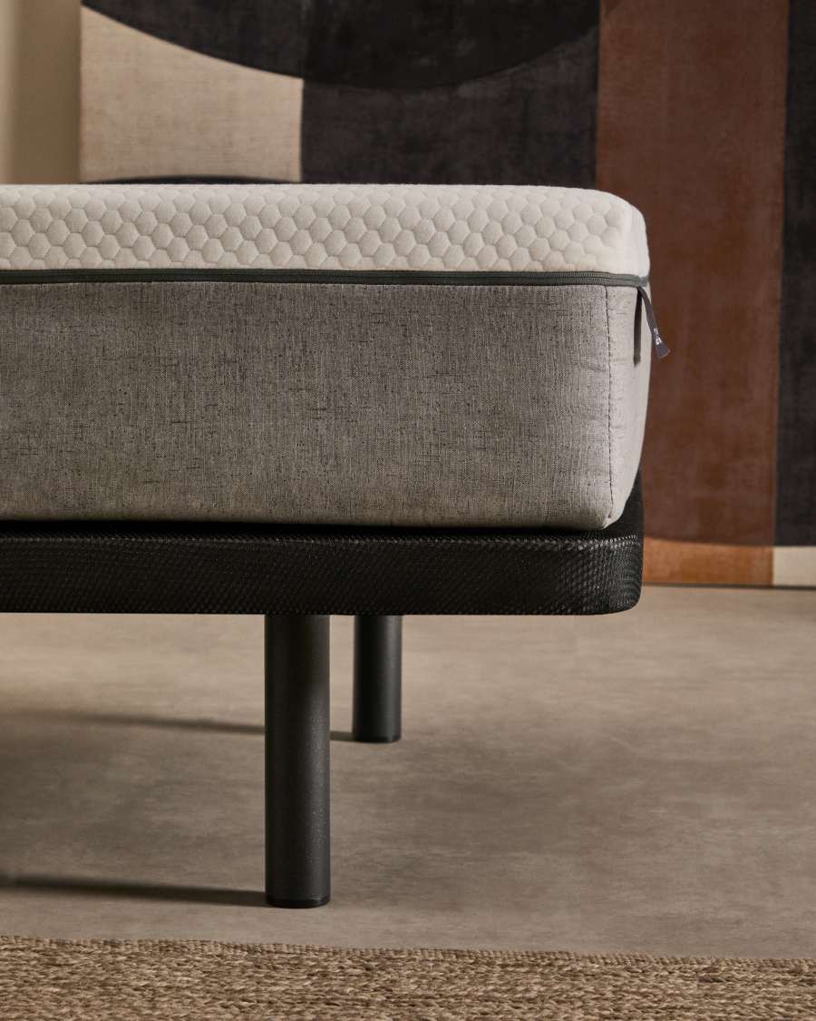 Base Under tapissée en tissu 3D pour matelas de 90 x 190 cm