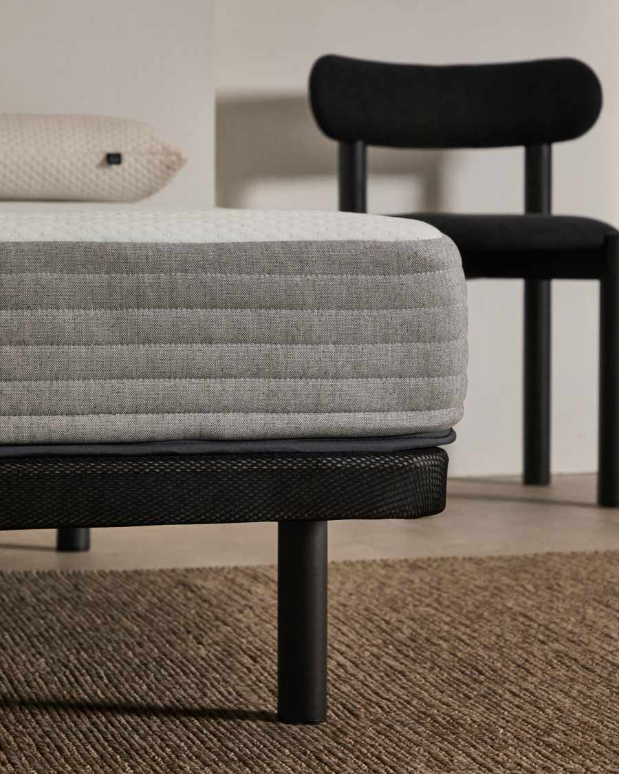 Base Under tapissée en tissu 3D pour matelas de 135 x 190 cm