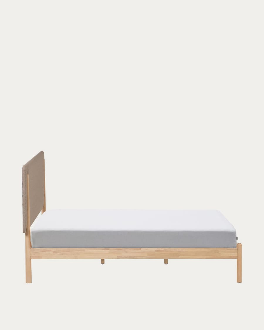 Shayndel bed van massief rubberhout, voor een matras van 160 x 200 cm