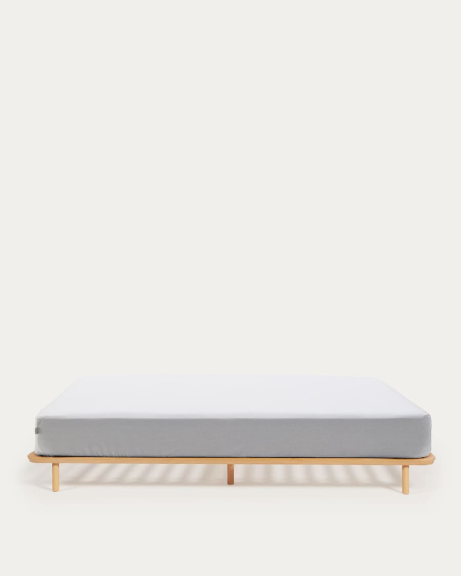 Anielle bed made from solid ash wood for a 90 x 200 cm mattress