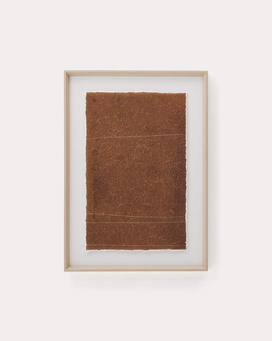 Durkan picture on brown recycled paper, 50 x 70 cm