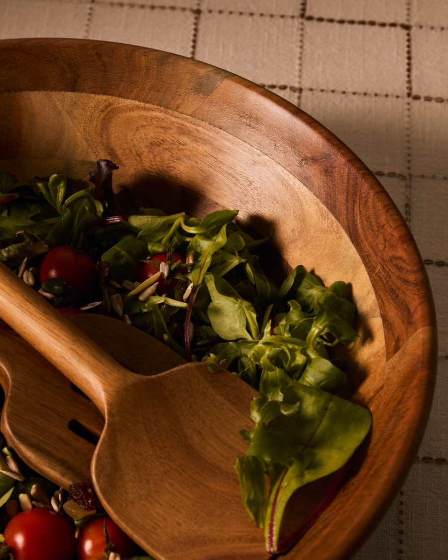 Kleine Idrom kom gemaakt van acaciahout. FSC 100%