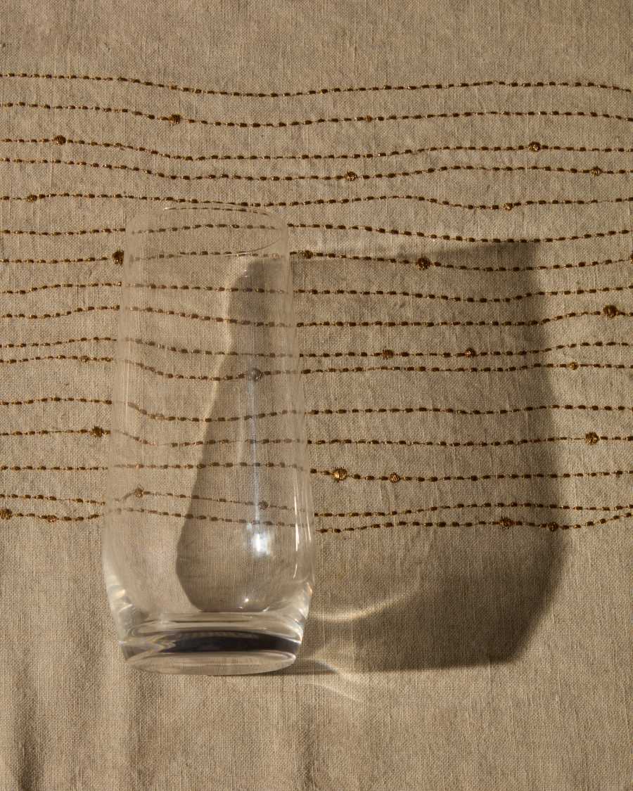 Kiro tall transparent glass cup, 55 cl