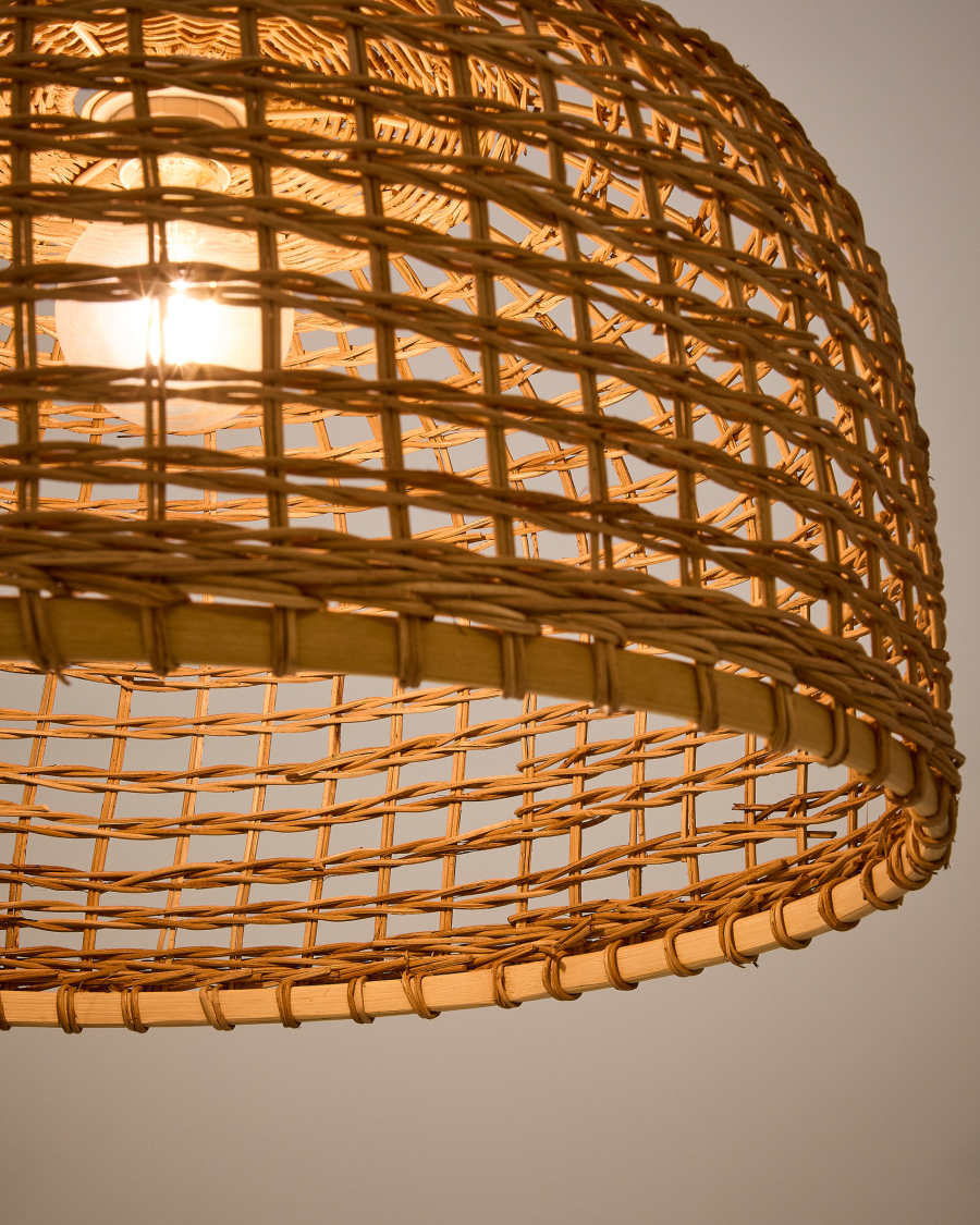 Αμπαζούρ για φωτιστικό οροφής Dakira X με φυσικό φινίρισμα Ø52εκ