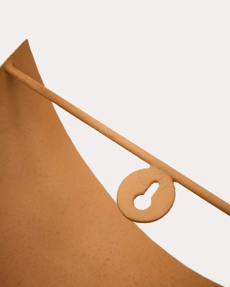 Applique da parete Nibla in metallo effetto terracotta