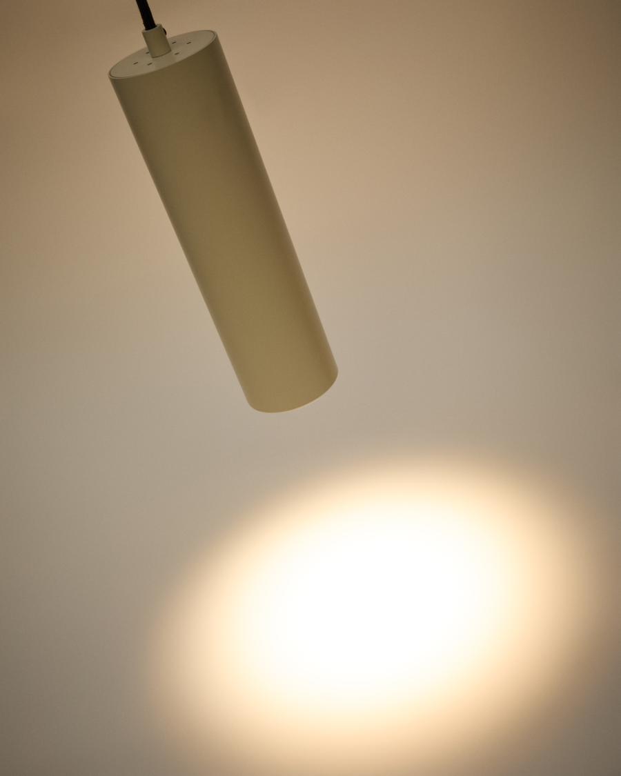 Andia aluminium ceiling lamp with beige painted finish