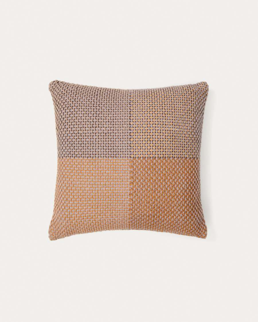 Cushion cover Darnel 100% PET with multicolor checks 50 x 50 cm