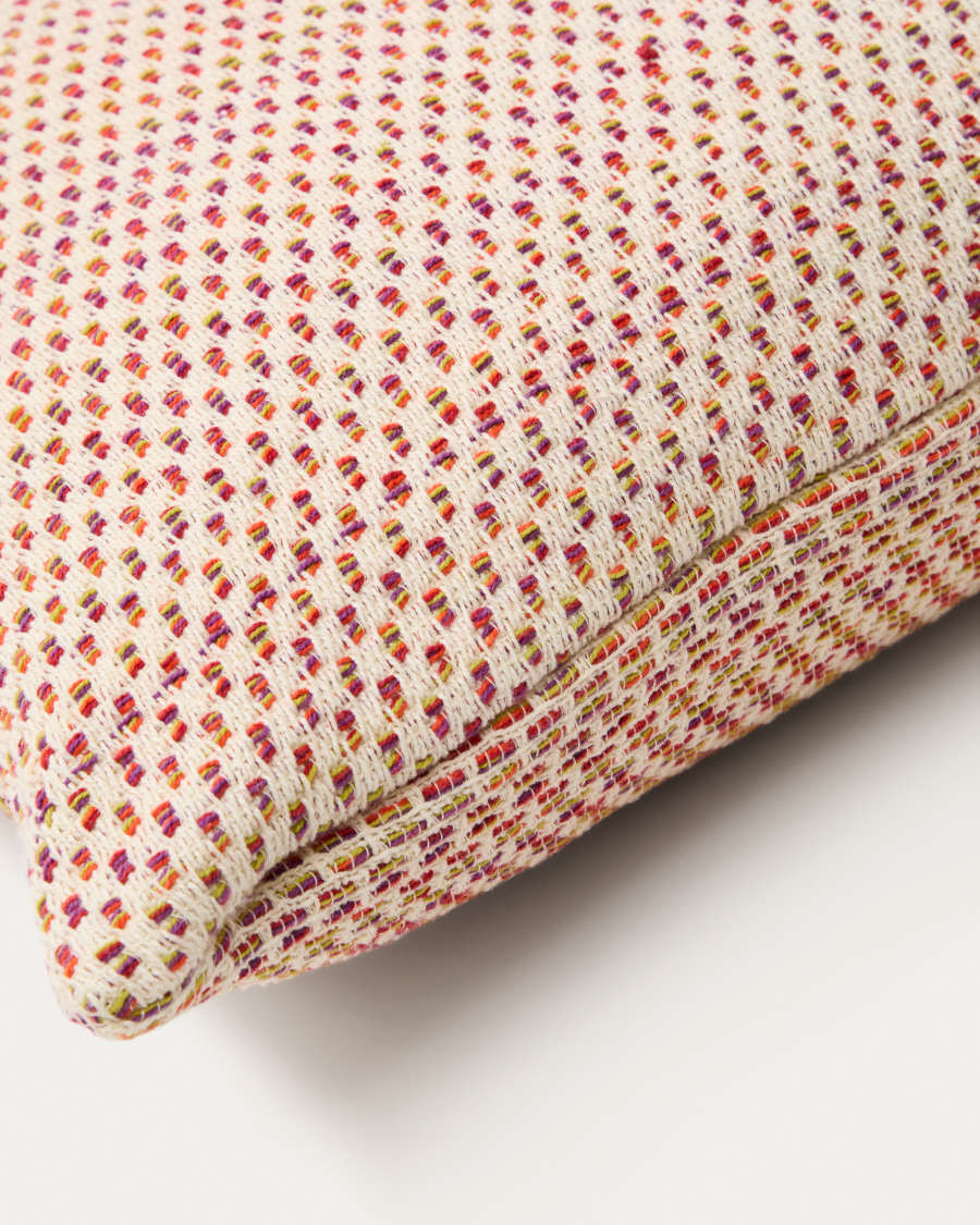 Milianne multicoloured jacquard cotton cushion cover, 50 x 50 cm