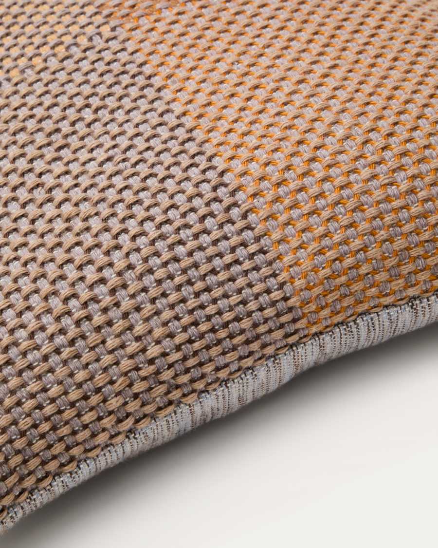 Cushion cover Darnel 100% PET with multicolor checks 50 x 50 cm