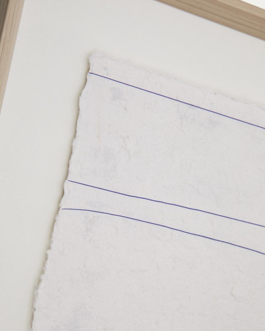 Durkan white picture on recycled paper 50 x 70cm