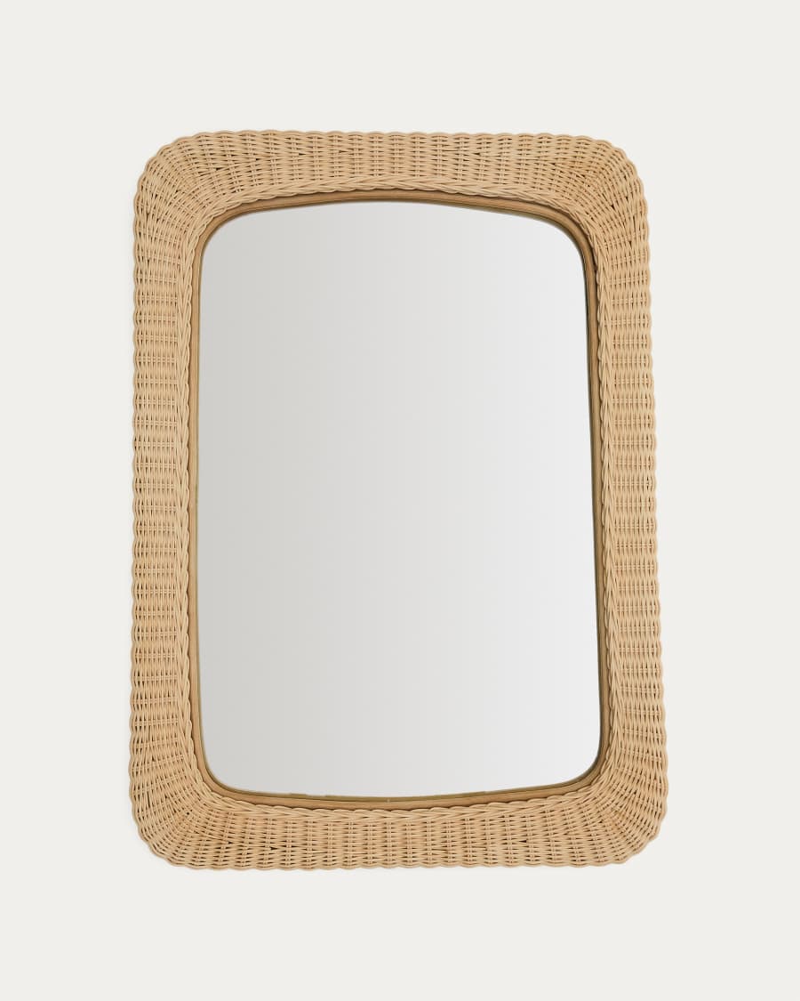 Miroir en rotin Zilna 58 x 79 cm
