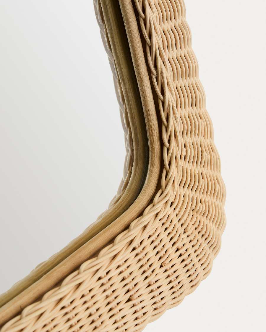 Miroir en rotin Zilna 58 x 79 cm