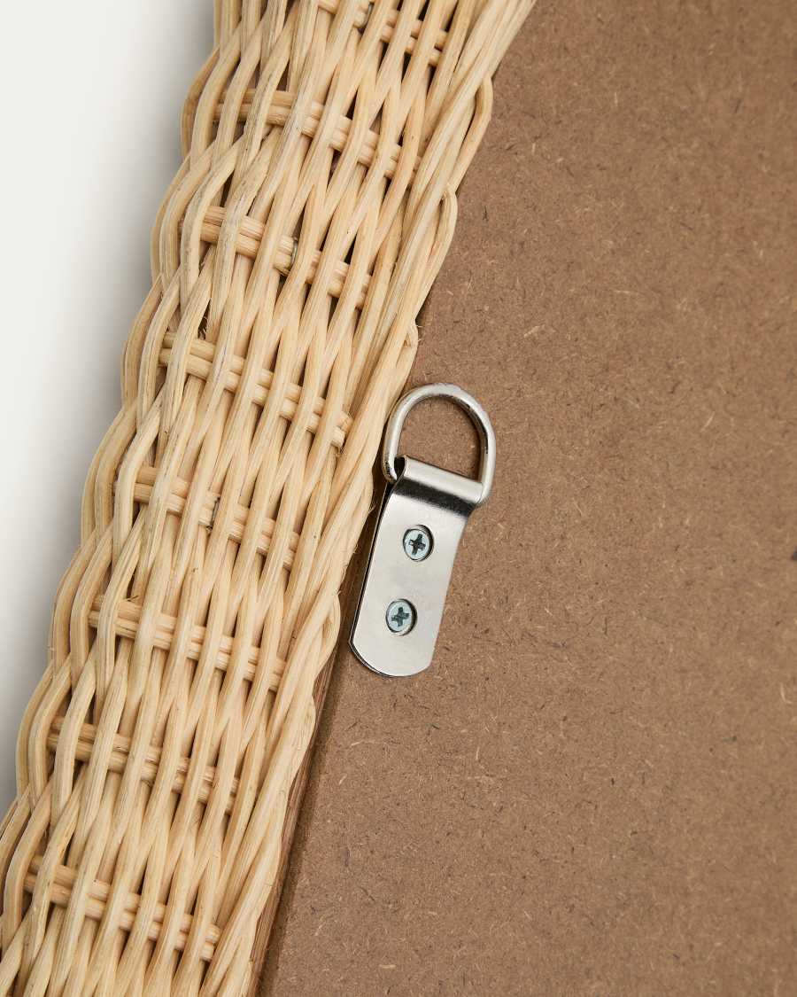 Zilna rattan mirror 38 x 59cm