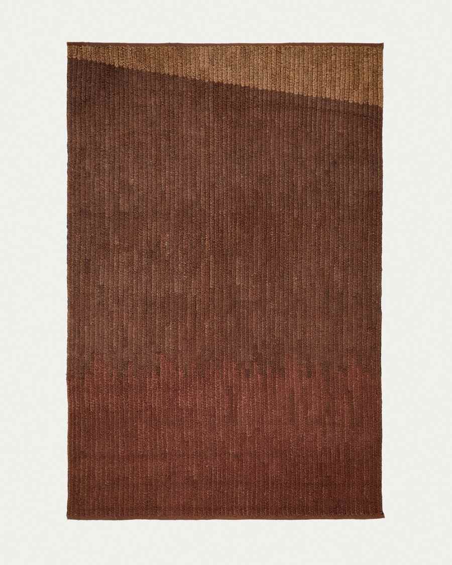 Mandi terracotta jute rug 200 x 300cm
