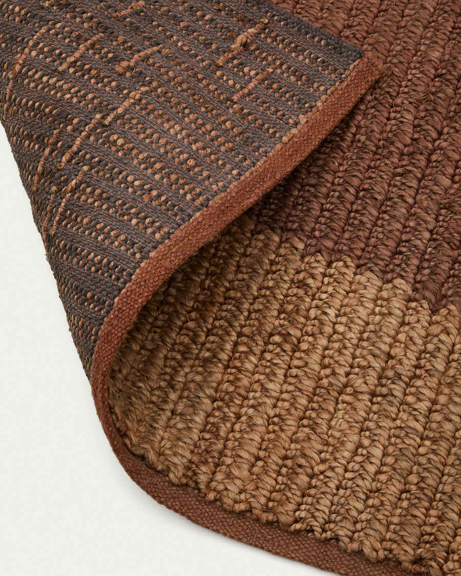 Mandi terracotta jute rug 200 x 300cm