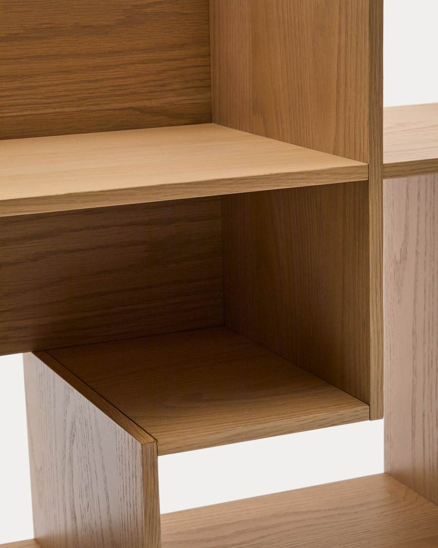 Étagère modulable Ina en placage de chêne finition ton naturel 80 x 80 cm FSC 100%
