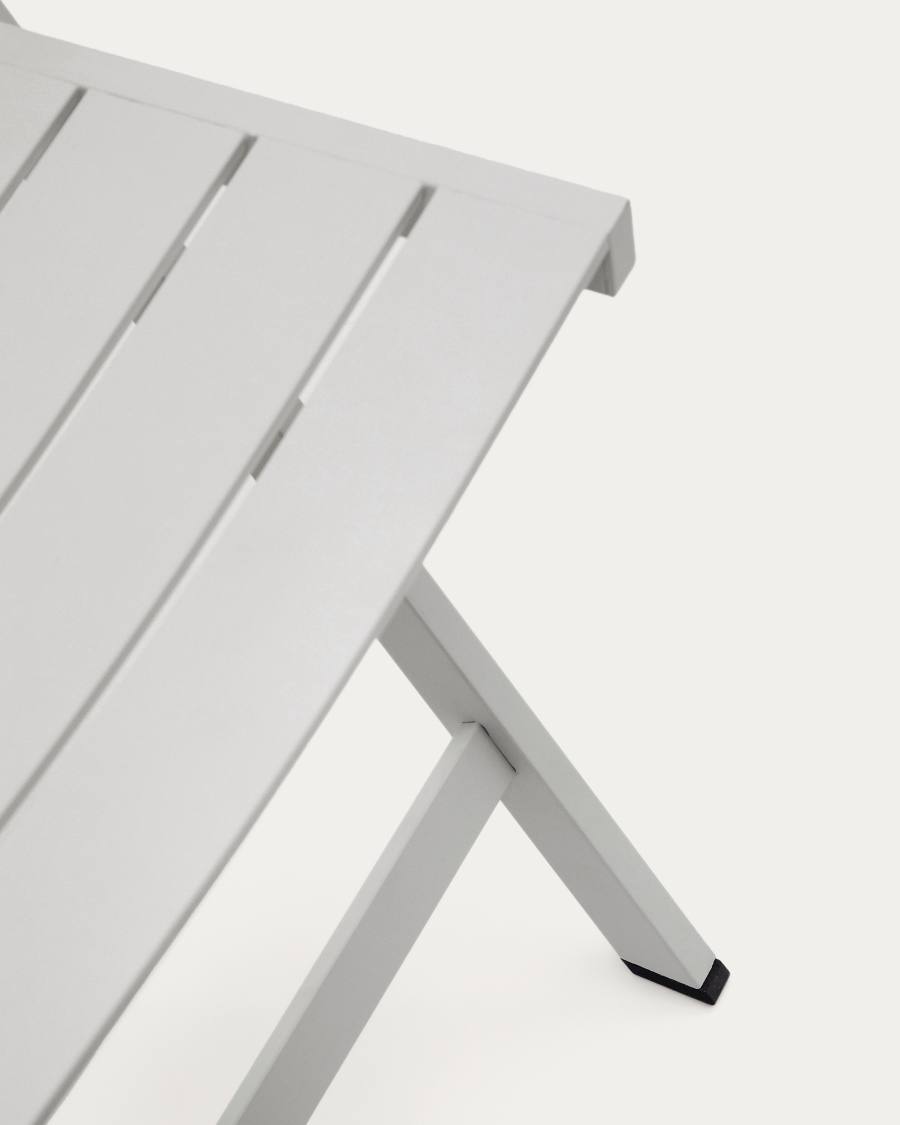 Πτυσσόμενη καρέκλα εξωτερικού χώρου Torreta από αλουμίνιο σε ανοιχτό γκρι φινίρισμα