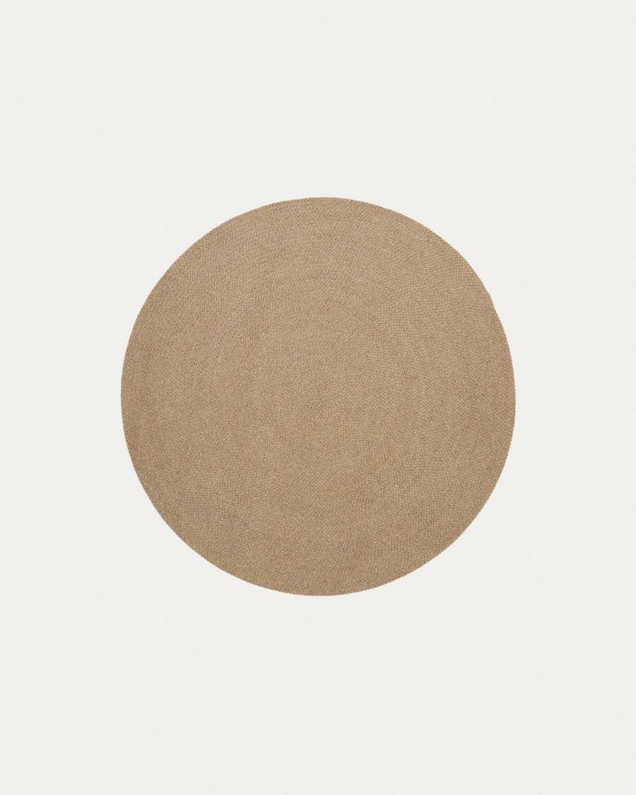 Rug Despas in synthetic fibers beige Ø150 cm