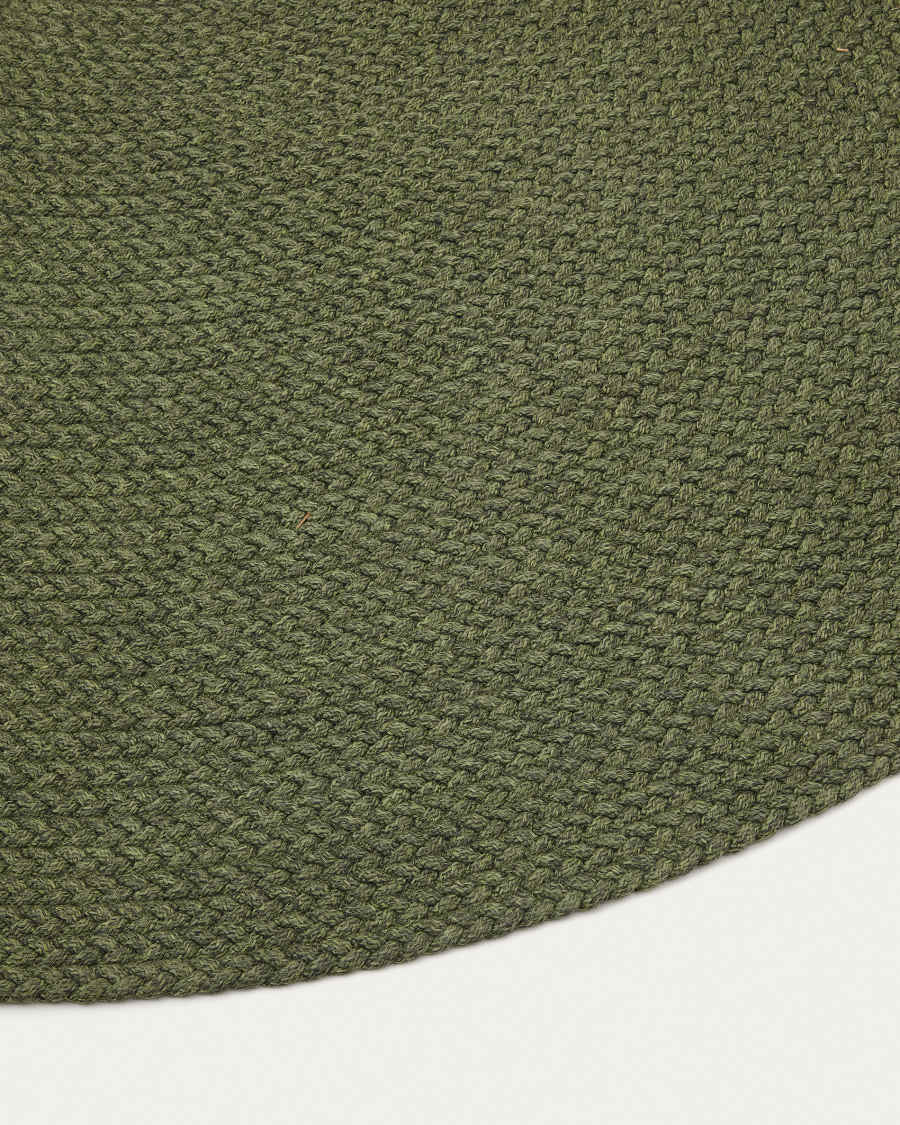 Rug Despas in synthetic fibers green Ø150 cm