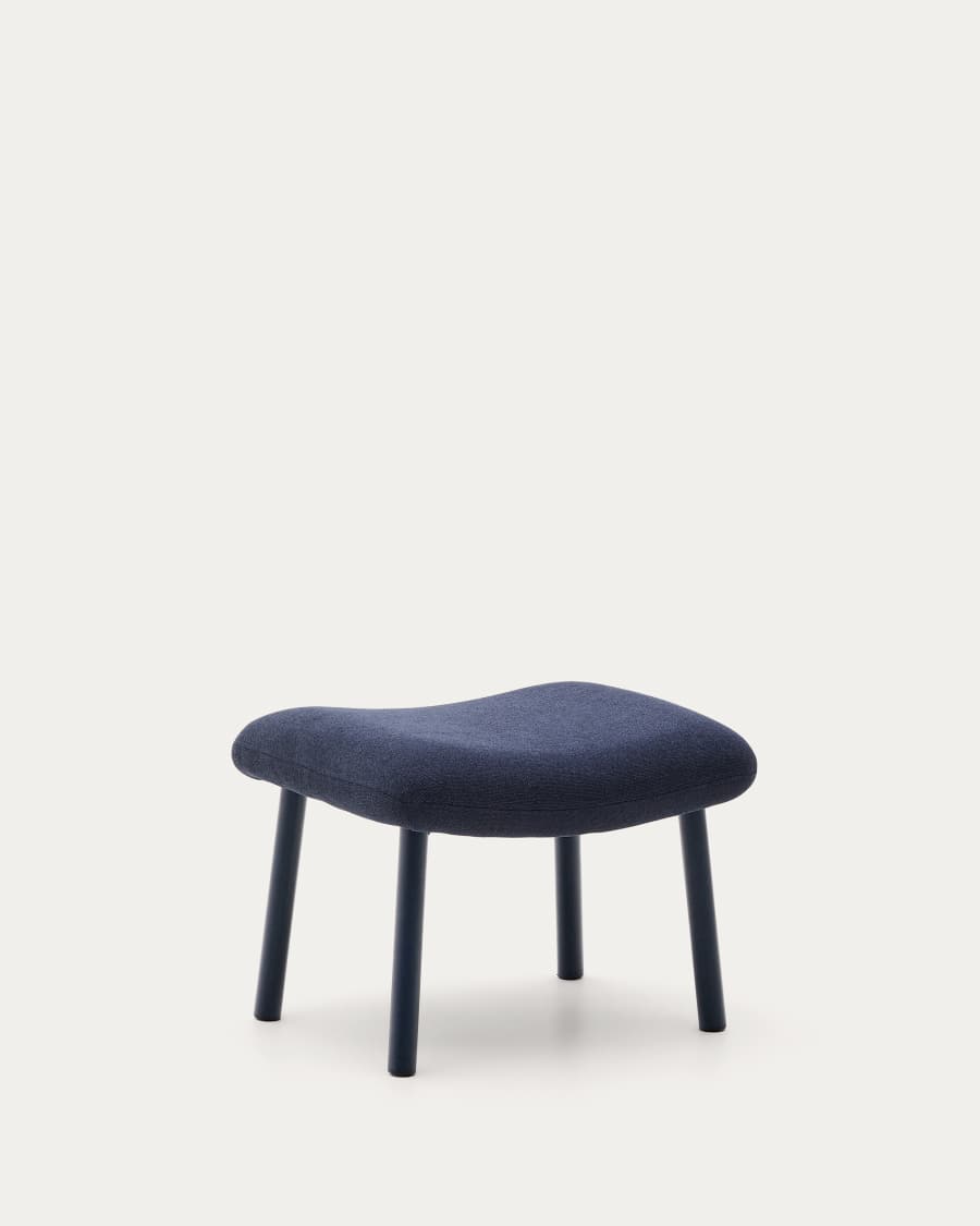 Inari footrest in blue and steel with a blue painted finish 60 x 50cm FSC Mix Credit