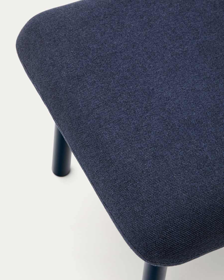 Inari footrest in blue and steel with a blue painted finish 60 x 50cm FSC Mix Credit