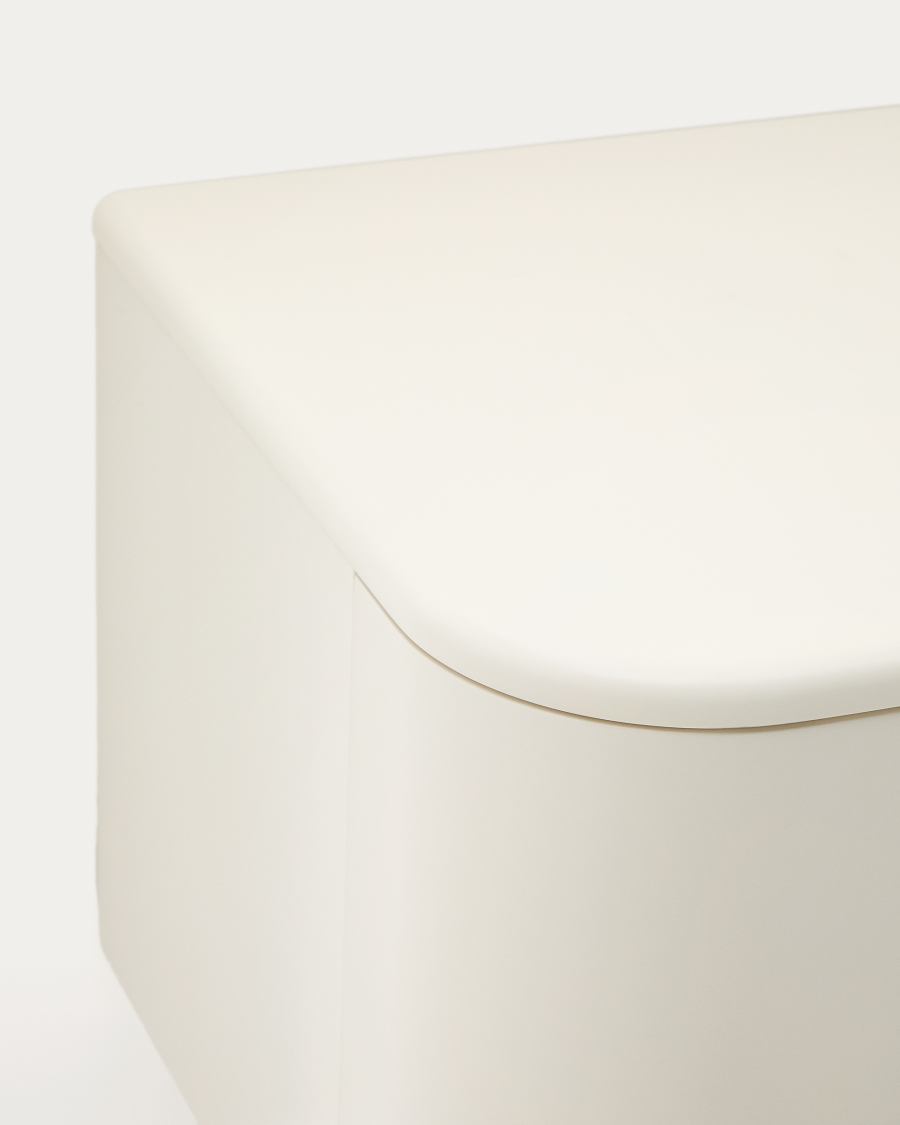 Salaya bathroom furniture in lacquered beige ash laminated plywood 90 x 45 cm