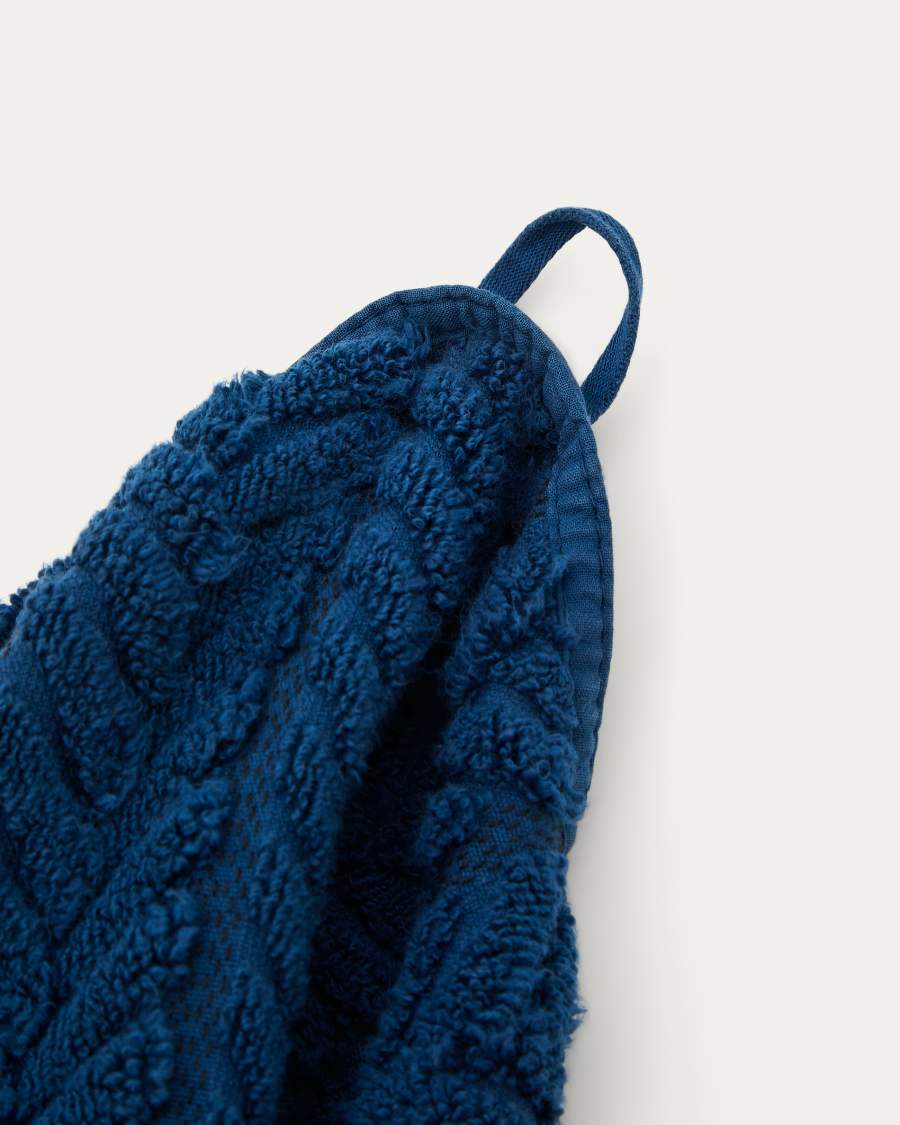 Badetuch Rune 100% Baumwolle Jacquard Blau 70 x 140 cm