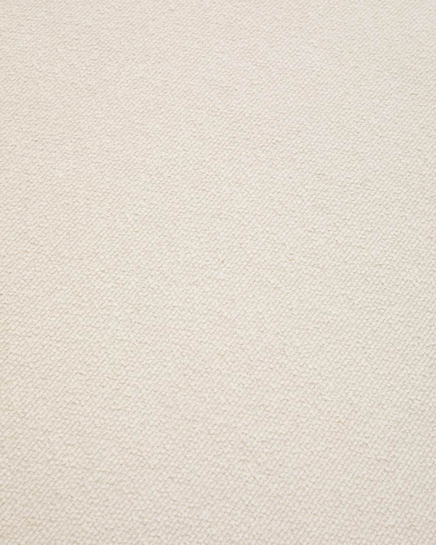 Υποπόδιο Aurum chenille εκρού και ματ γκρι μεταλλική βάση 85 x 85 εκ. FSC Mix Credit