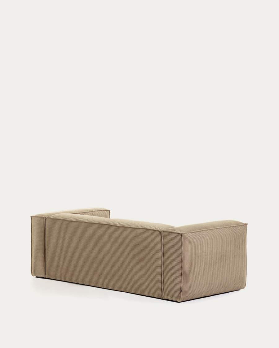 Blok 2-seater sofa thick taupe corduroy 210 cm