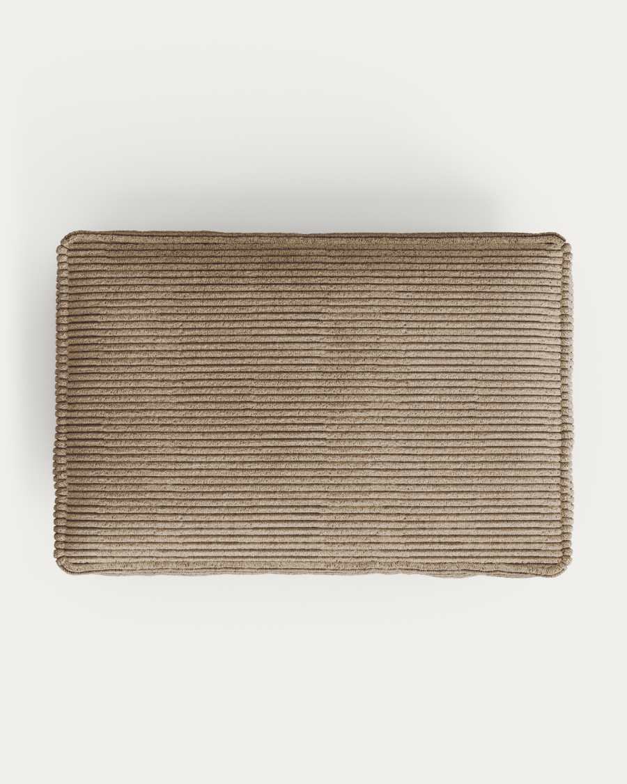 Blok cushion thick taupe corduroy 40 x 60 cm