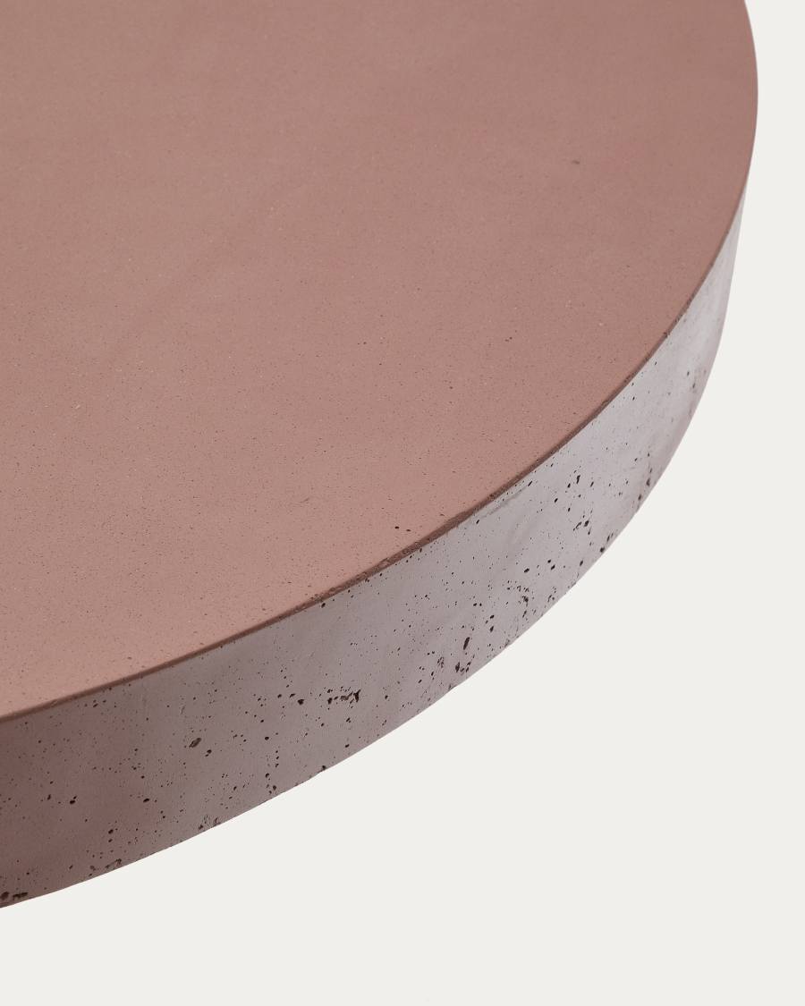 Tavolo rotondo Aiguablava in cemento terracotta Ø 120 cm