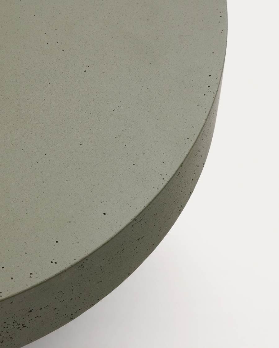 Aiguablava salontafel van cement in groen Ø 90 cm