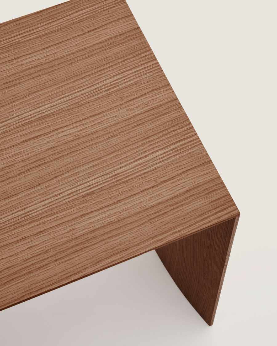 Tavolino salotto Litto impiallacciatura in noce FSC Mix Credit 90 x 45 cm