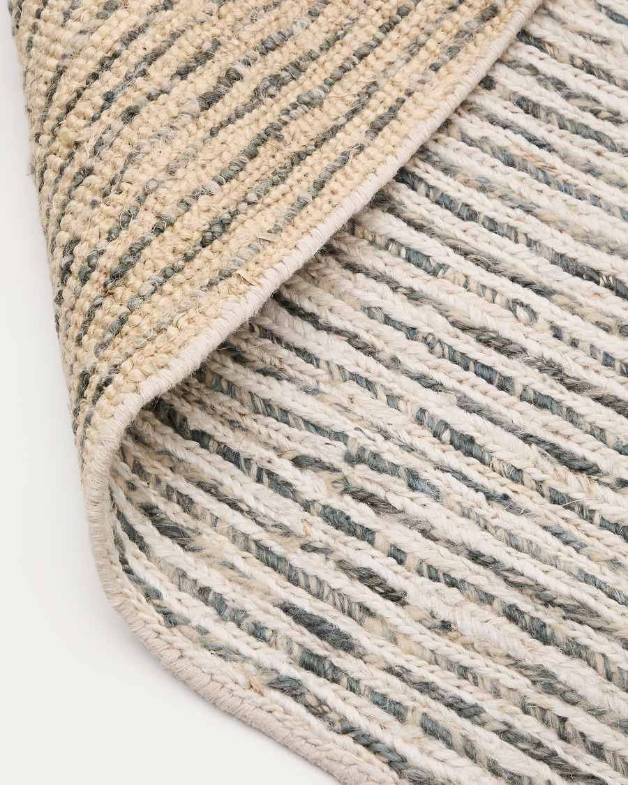 Nairi multicolor braided jute rug 160 x 230 cm