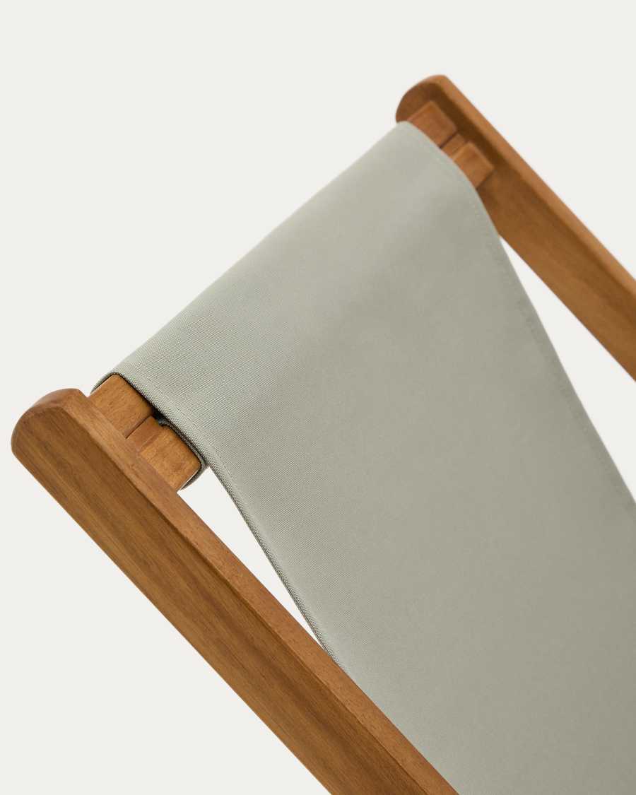 Adredna groene opklapbare kinderstrandstoel voor buiten van massief acaciahout FSC 100%