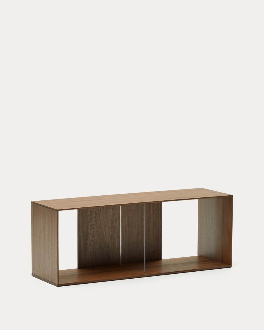 Litto large shelf module in walnut veneer, 101 x 38 cm