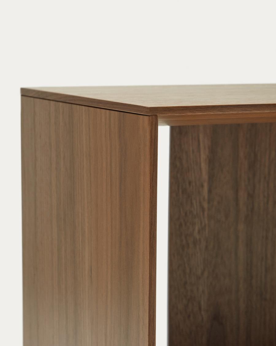 Set Litto di 9 ripiani modulari impiallacciati noce 202 x 114 cm