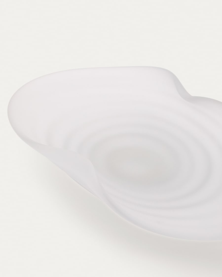 Centrotavola Ondaro in vetro smerigliato 11 cm